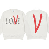 Loser Lover Hoodie Vlone Trendy Loose Large V Sweater Oversize