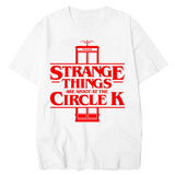 Stranger Things T Shirt Stranger-things-retro-neon Comfortable Loose round Neck