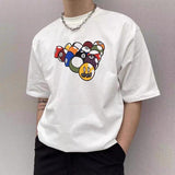 Drew House Drew Smiley Face Color Short Sleeve Loose Couple T-shirt Men