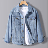 Paisley Denim Jacket Men's Spring and Autumn Denim Jacket Casual Jacket