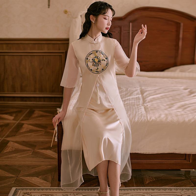 Women Cottagecore Dress Summer Young Elegant Elegant Dress