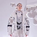 Women Winter Coats Puffer Jacket Down Coat Autumn and Winter New Bear Space Suit Down Jacket Hooded Thickened