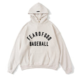 Fog American All Stars Hoodie Flocking Print Loose for Men and Women