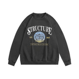 Preppy Aesthetic Sweatshirt round Neck Sweater Men's Loose Autumn Printing