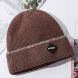 Men Winter Hats Men's Hat Autumn and Winter Solid Color Outdoor Casual Trend