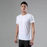 Sweat Wicking Shirt Sports T-shirt Fitness Solid Color Top Summer