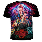 Stranger Things T Shirt Summer Short Sleeve 3D Digital Printed Loose T-shirt Top