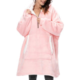 Hoodies Blankets Zipper Hooded Lazy Blanket Men and Women Can Wear Home Casual Plush Sweater