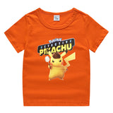 Children Pokemon Pikachu T Shirt Cotton T-shirt Casual Sports