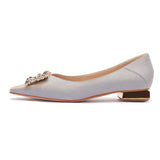 Nude Block Heels Closed Toe Pumps Women's Spring and Summer Women's Shoes