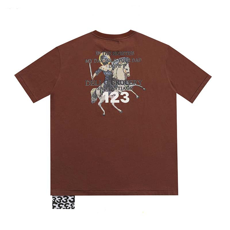 Rrr123 T Shirt Portrait Digital Vintage Print Loose T-shirt