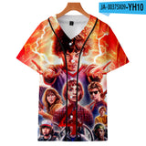 Hellfire Club Shirt Stranger Things Season 4 Hellfire Club Short Sleeve Baseball Uniform