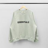 Fog Fear of God Essentials Sweatshirt Double Line Letter Loose round Neck Fleece-Lined Sweater