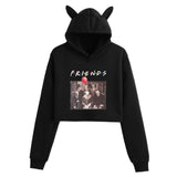 Friends Joey Hoodie Cat Ears Cropped Women's Hat