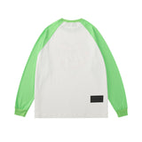 Mens Fall Outfits Long Sleeve T-shirt Autumn and Winter Loose Love Cartoon Inner Wear Blouse