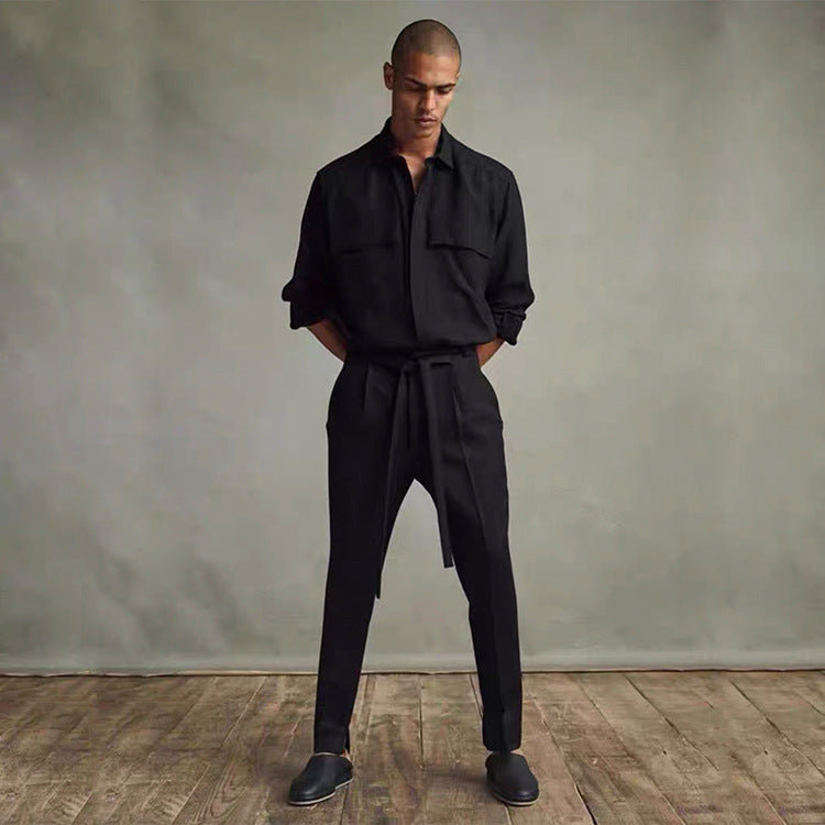 Fog Fear of God Essentials Pant Loose Ribbon Draping Suit Pants