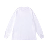 Mens Fall Outfits Vintage Printed Oversize Long Sleeve Bottoming Shirt Top T-shirt for Men