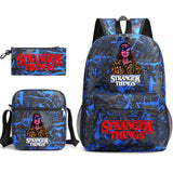 Stranger Things Hellfire Club Backpack Stranger Things Backpack Three-Piece Set for Students