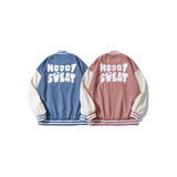 Baby Blue Varsity Jacket Baggy Coat Men's and Women's Jacket Autumn Baseball Uniform
