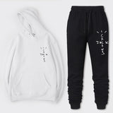 Travis Scott Astroworld Hoodie & Pant 2 Piece Set Letter Print Hoodie