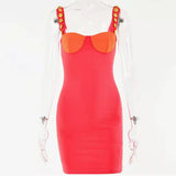 Hot Women in Tight Dresses Women's Summer Sexy Suspender Dress