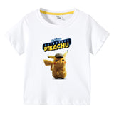 Children Pokemon Pikachu T Shirt Summer Cotton Short-Sleeved T-shirt Sports