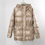 Women Winter Coats Puffer Jacket Down Coat Thin Lightweight Short Type Down Jacket Female Winter White Duck Down Warm Coat