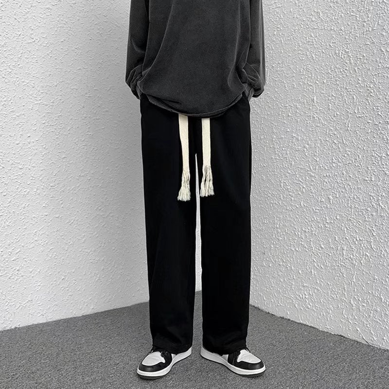 Men Pants Casual Pants Men's Autumn and Winter Straight Loose Pants
