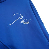 Rhude Hoodie Stand Collar Zipper Embroidery Stitching Sweater for Men and Women Autumn and Winter