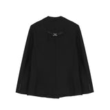 Men's Casual Suit Man Blzer Bandage Design Suit Jacket Men's Dark Loose Lapels Top Leisure Suit