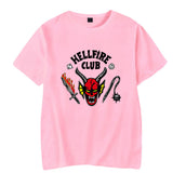 Hellfire Club Shirt Summer Menswear Pullover Short Sleeve T-shirt