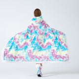 Hoodies Blankets Flannel Thickened Cloak Blanket Sofa Cover Hooded Cloak