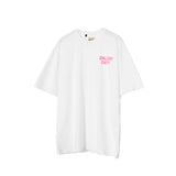 Gallery Dept Pink Letters Printed Men's and Women's Loose Short-Sleeved T-shirt