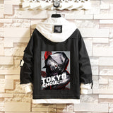 Comic Denim Jacket Men's and Women's Denim Hoodie Coat