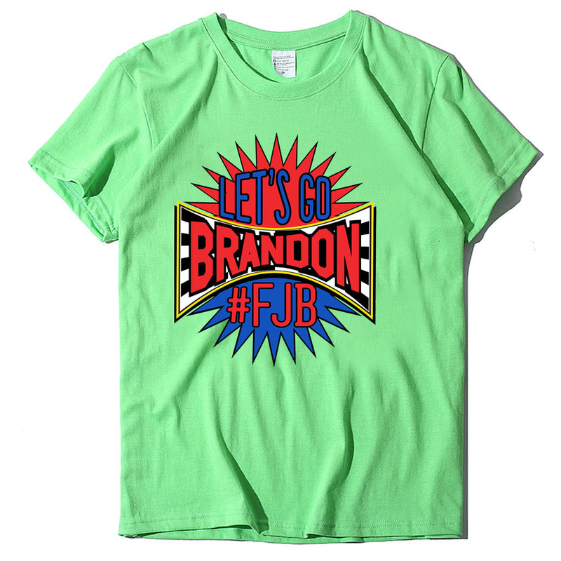 Let's Go Brandon T Shirt Short-Sleeved T-shirt Bottoming Shirt for Women