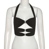 Music Festivals Rave Outfits Girls Tops Spring and Summer Women's Clothing Sexy Cropped Vest for Women