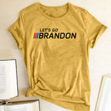 Let's Go Brandon T Shirt Women's Top Short Sleeve T-shirt Women