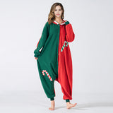 Hoodies Blankets Polar Fleece Christmas Animal One-Piece Pajamas Little Dear