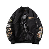 Ape Varsity Jacket Embroidered Air Force Pilot Jacket Men's Spring and Autumn