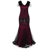 1920S Dress Vintage Sequin Formal Dress Women's Dress Banquet Fishtail