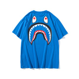 WGM Shirt Short Sleeve Printed round Neck Loose Short Sleeves