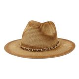 Straw Cowboy Hats Seaside Sunshade Chain Men and Women Beach Hat