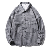 Denim Varsity Jacket Loose Denim Jacket Men's Autumn and Winter Loose Outdoor Casual Jacket