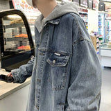Men Denim Jacket Autumn and Winter Leisure Men's Clothing