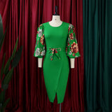 Nina Parker plus Size Dresses plus Size Temperament Dress