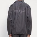 Fog Fear of God Essentials Coat Double-Line Reflective Shell Jacket Nylon Coach Jacket Coat