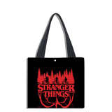 Stranger Things Hellfire Club Handbag Square Double-Sided Full Color Digital Printing Bag Shopping Bag Carrying Case