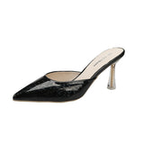 Nude Block Heels Closed Toe