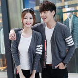 Tb Plaid Cardigan Couple Sweater Coat