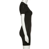 Summer Women's Solid Color Zipper Slim Fit Hip Lifting Sport Jumpsuit